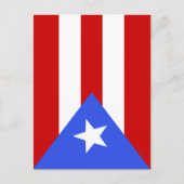 Flagge Puerto Rico Postkarte (Vorderseite)