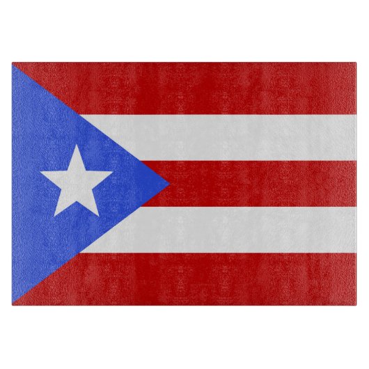Flagge Puerto Rico Schneidebrett (Vorderseite)