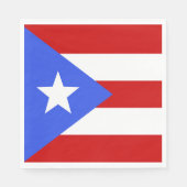 Flagge Puerto Rico Serviette (Vorderseite)