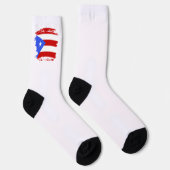 Flagge Puerto Rico Socken (Rechts)