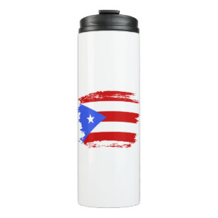 Flagge Puerto Rico Thermosbecher