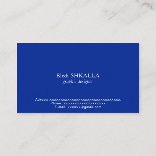 Flagge Puerto Rico Visitenkarte (Rückseite)