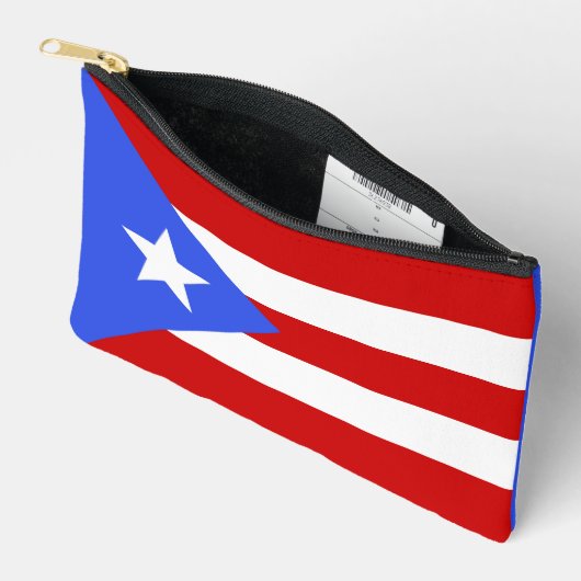 Flagge Puerto Rico Zubehörtasche (Offen)