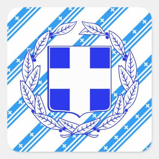 Flagge Quadratischer Aufkleber (Vorderseite)