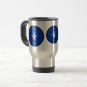 Flagge Qualität NATOs Roundel Reisebecher (Vorderseite Links)