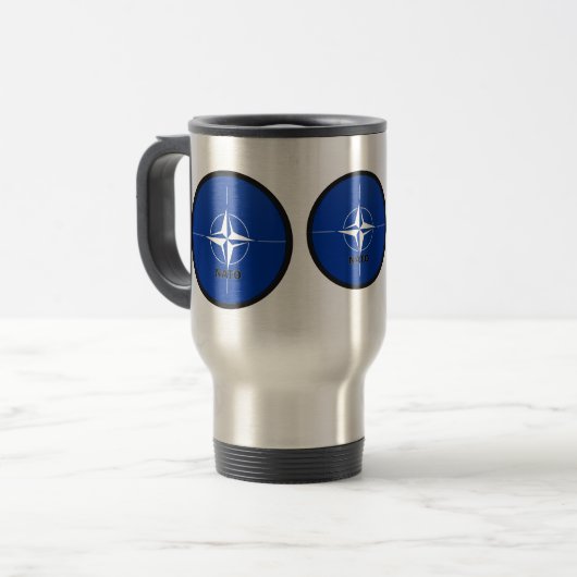 Flagge Qualität NATOs Roundel Reisebecher (Vorderseite Links)