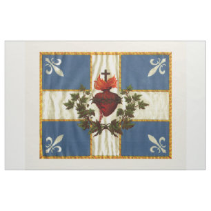 Flagge Québec alt Carillon Sacré-Cœur Stoff