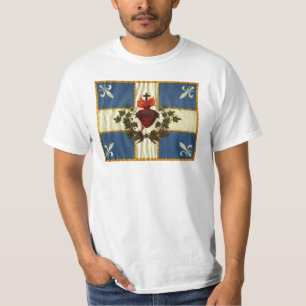Flagge Québec alt Carillon Sacré-Cœur T-Shirt