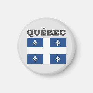 Flagge Québec, Kanada Magnet