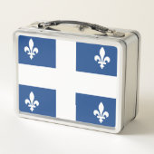 Flagge Québec, Kanada Metall Brotdose (Rückseite)