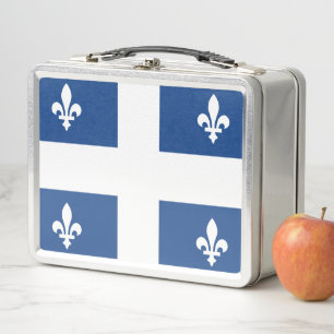 Flagge Québec, Kanada Metall Brotdose