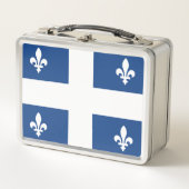 Flagge Québec, Kanada Metall Brotdose (Vorderseite)