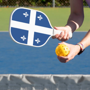 Flagge Québec, Kanada Pickleball Schläger