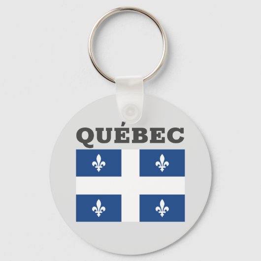 Flagge Québec, Kanada Schlüsselanhänger (Vorderseite)