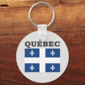 Flagge Québec, Kanada Schlüsselanhänger (Vorderseite)