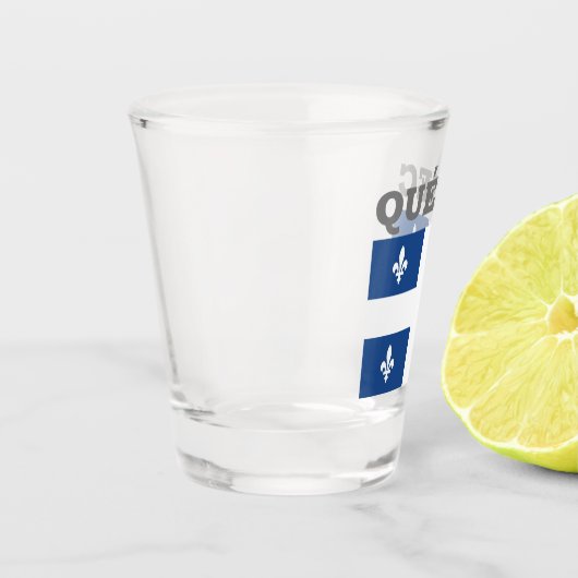 Flagge Québec, Kanada Schnapsglas (Links)