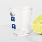 Flagge Québec, Kanada Schnapsglas (Rechts)