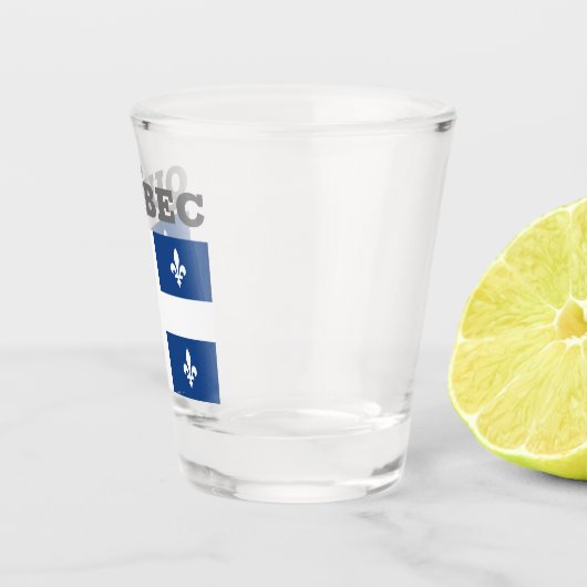 Flagge Québec, Kanada Schnapsglas (Rechts)