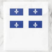 Flagge "Quebec" Rechteckiger Aufkleber (Tasche)