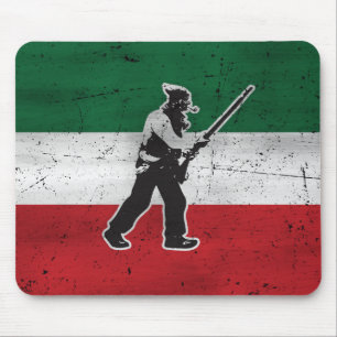 Flagge Québec und Patriote Henri Julien erodiert Mousepad