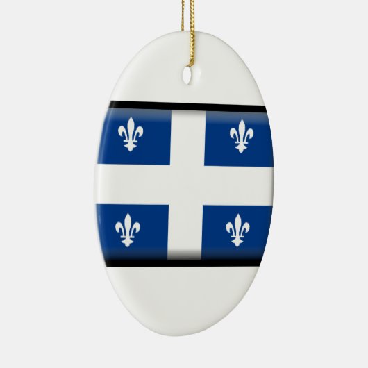 Flagge Quebecs (Kanada) Keramikornament (Rechts)