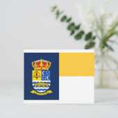 Flagge Quéntar (Spanien) Postkarte (Stehend Vorderseite)