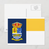 Flagge Quéntar (Spanien) Postkarte (Vorne/Hinten)