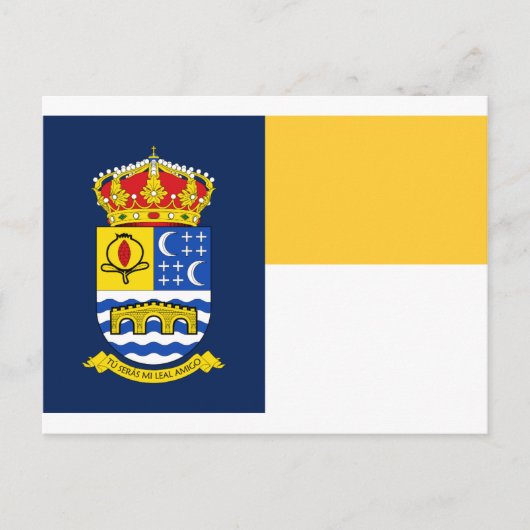 Flagge Quéntar (Spanien) Postkarte (Vorderseite)