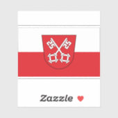 Flagge Regensburg, Deutschland Aufkleber (Blatt)