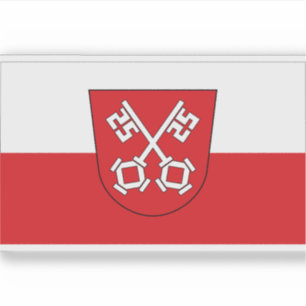 Flagge Regensburg, Deutschland Aufkleber