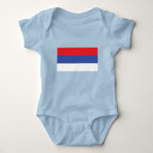 Flagge Republika Srpska Baby Strampler (Vorderseite)