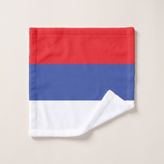 Flagge Republika Srpska Badhandtuch Set (Waschlappen)