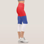 Flagge Republika Srpska Capri Leggings<br><div class="desc">Patriotische Flagge der Republika Srpska.</div>