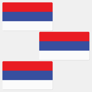 Flagge Republika Srpska Etiketten