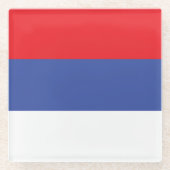 Flagge Republika Srpska Glasuntersetzer (Vorderseite)