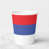 Flagge Republika Srpska Pappbecher (Rückseite)