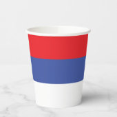 Flagge Republika Srpska Pappbecher (Links)