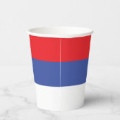 Flagge Republika Srpska Pappbecher (Rechts)