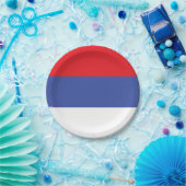 Flagge Republika Srpska Pappteller (Party)