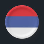 Flagge Republika Srpska Pappteller<br><div class="desc">Patriotische Flagge der Republika Srpska.</div>