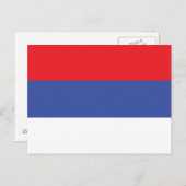 Flagge Republika Srpska Postkarte (Vorne/Hinten)