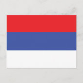 Flagge Republika Srpska Postkarte (Vorderseite)