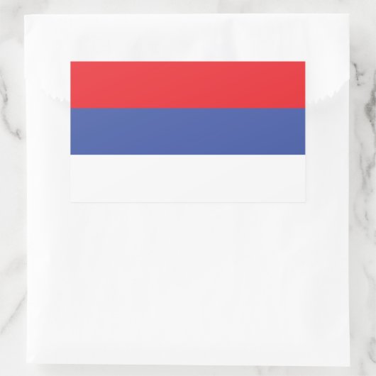 Flagge Republika Srpska Rechteckiger Aufkleber (Tasche)