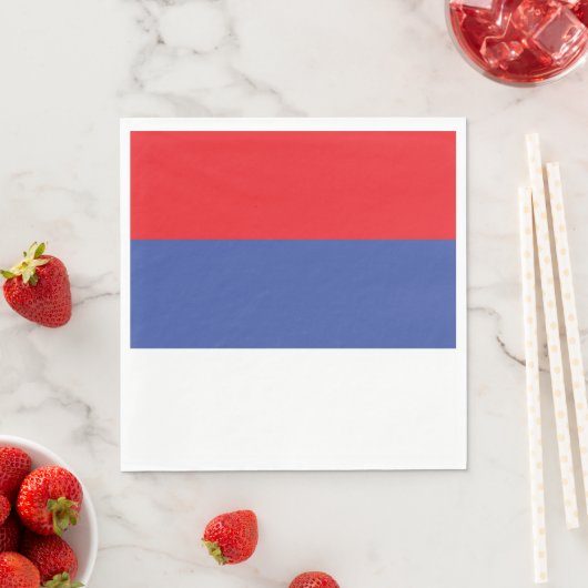 Flagge Republika Srpska Serviette (Beispiel)