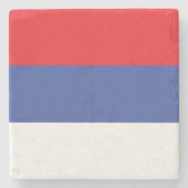 Flagge Republika Srpska Steinuntersetzer (Vorderseite)