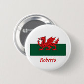 Flagge Roberts Waliser Button (Vorne & Hinten)