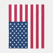 Flagge-rotes weißes Blau Fleecedecke (Vorderseite)