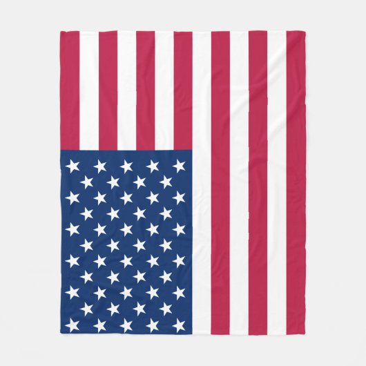 Flagge-rotes weißes Blau Fleecedecke (Vorderseite)