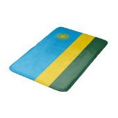 Flagge Ruandas Badematte (Schrägansicht)
