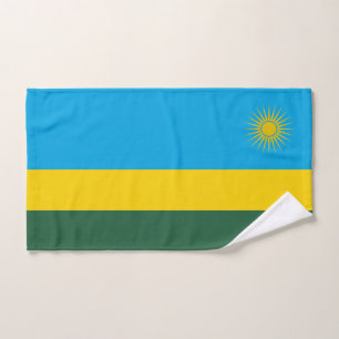 Flagge Ruandas Badhandtuch Set